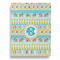 Abstract Teal Stripes House Flags - Double Sided - BACK