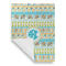Abstract Teal Stripes House Flags - Single Sided - FRONT FOLDED