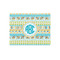 Abstract Teal Stripes Jigsaw Puzzle 252 Piece - Front