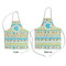 Abstract Teal Stripes Kid's Aprons - Comparison