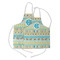 Abstract Teal Stripes Kid's Aprons - Parent - Main