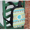 Abstract Teal Stripes Kids Backpack - In Context