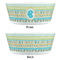 Abstract Teal Stripes Kids Bowls - APPROVAL