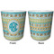 Abstract Teal Stripes Kids Cup - APPROVAL