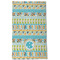 Abstract Teal Stripes Kitchen Towel - Poly Cotton - Full Front