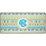 Abstract Teal Stripes Gaming Mouse Pad (Personalized)