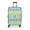 Abstract Teal Stripes Large Travel Bag - With Handle