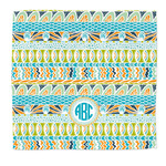 Abstract Teal Stripes Microfiber Dish Rag (Personalized)