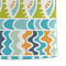 Abstract Teal Stripes Microfiber Dish Towel - DETAIL