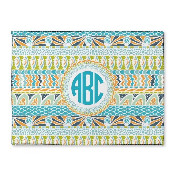 Custom Abstract Teal Stripes Microfiber Screen Cleaner (Personalized)