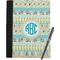 Abstract Teal Stripes Notebook