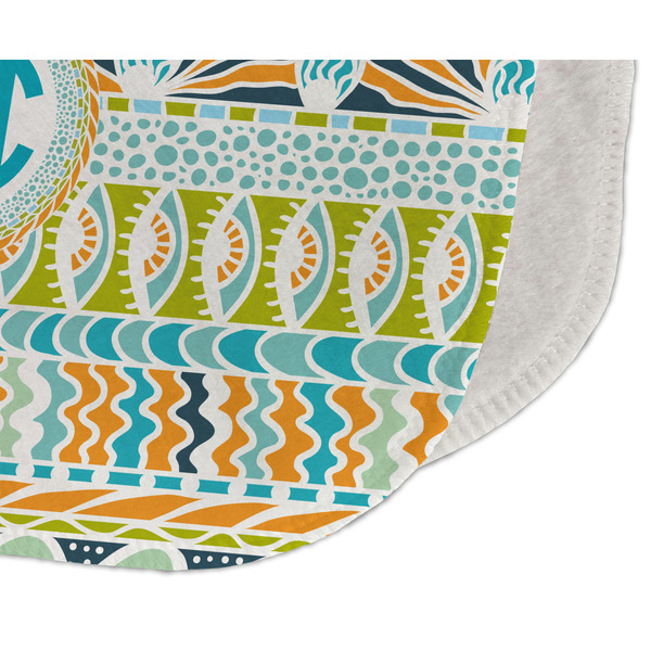 Abstract Teal Stripes Old Burp Detail