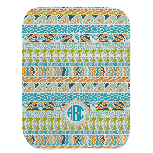 Abstract Teal Stripes Old Burp Flat