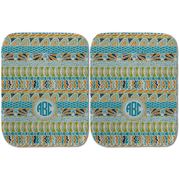 Abstract Teal Stripes Old Burps - Approval