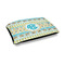 Abstract Teal Stripes Outdoor Dog Bed - Medium (Personalized)