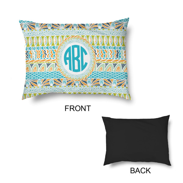 Abstract Teal Stripes Outdoor Dog Beds - Small - APPROVAL