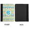 Abstract Teal Stripes Padfolio Clipboards - Small - APPROVAL