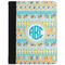 Abstract Teal Stripes Padfolio Clipboards - Small - FRONT