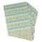 Abstract Teal Stripes Page Dividers - Set of 6 - Main/Front