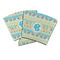 Abstract Teal Stripes Party Cup Sleeves - PARENT MAIN