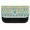 Abstract Teal Stripes Pencil Case - Front