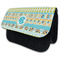 Abstract Teal Stripes Pencil Case - MAIN (standing)