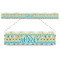 Abstract Teal Stripes Plastic Ruler - 12" (Personalized)