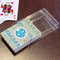 Abstract Teal Stripes Playing Cards - In Package