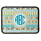 Abstract Teal Stripes Rectangle Patch