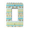 Abstract Teal Stripes Rocker Light Switch Covers - Single - MAIN