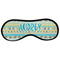 Abstract Teal Stripes Sleeping Eye Masks - Large (Personalized)