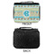 Abstract Teal Stripes Small Travel Bag - APPROVAL