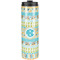 Abstract Teal Stripes Stainless Steel Tumbler 20 Oz - Front