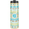Abstract Teal Stripes Stainless Steel Skinny Tumbler - 20 oz (Personalized)