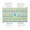 Abstract Teal Stripes Tablecloth - 58"x102" (Personalized)