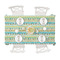 Abstract Teal Stripes Tablecloths (58"x102") - TOP VIEW