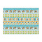 Abstract Teal Stripes Tissue Paper - Heavyweight - Large - Front