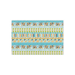 Abstract Teal Stripes Small Tissue Papers Sheets - Heavyweight