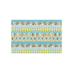 Abstract Teal Stripes Tissue Paper Sheets - Small - Heavyweight