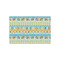 Abstract Teal Stripes Tissue Paper - Heavyweight - Small - Front