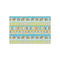 Abstract Teal Stripes Tissue Paper Sheets - Small - Heavyweight