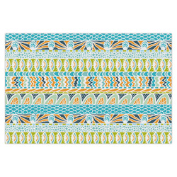 Abstract Teal Stripes Tissue Paper Sheets - X-Large - Heavyweight