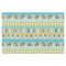 Abstract Teal Stripes Tissue Paper Sheets - X-Large - Heavyweight