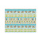 Abstract Teal Stripes Tissue Paper Sheets - Medium - Lightweight