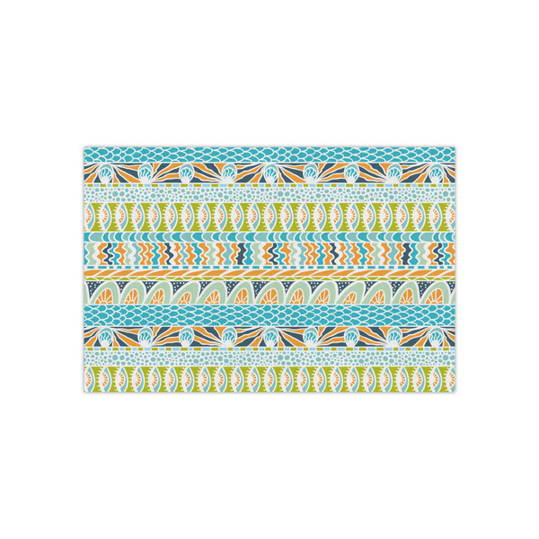 Custom Abstract Teal Stripes Small Tissue Papers Sheets - Lightweight
