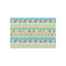Abstract Teal Stripes Tissue Paper - Lightweight - Small - Front