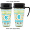 Abstract Teal Stripes Travel Mugs - with & without Handle