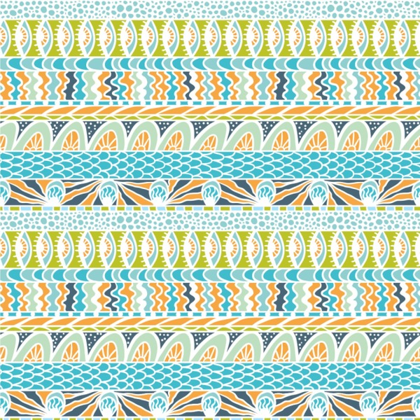 Abstract Teal Stripes Wallpaper Square