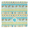 Abstract Teal Stripes Washcloth - Front - No Soap