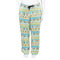 Abstract Teal Stripes Women's Pj on model - Front